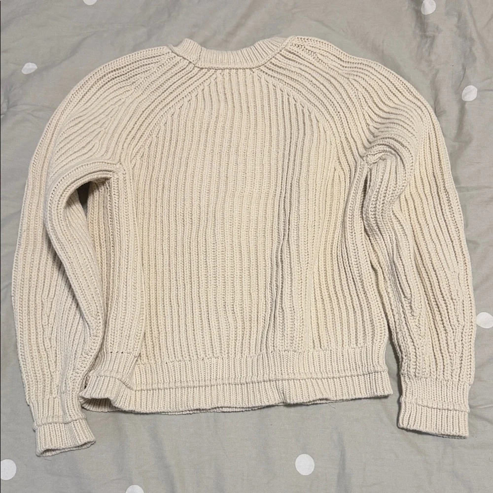 J. Crew Women's Cream Knit Sweater